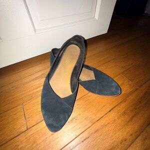 Toms Black Suede Women's Flats